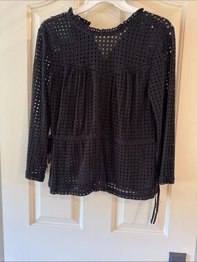 Black Long-Sleeve Women's Top by Point Sur in size 2